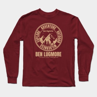 Mountain Hike In Ben Lugmore Ireland, Hiker’s HikingTrails Long Sleeve T-Shirt